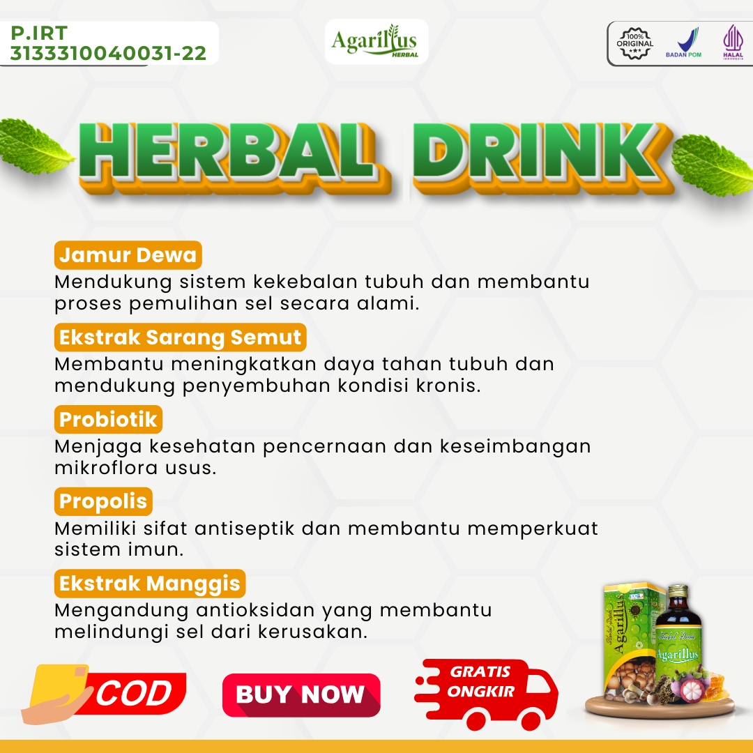 Agarillus Herbal Drink - Foto 3